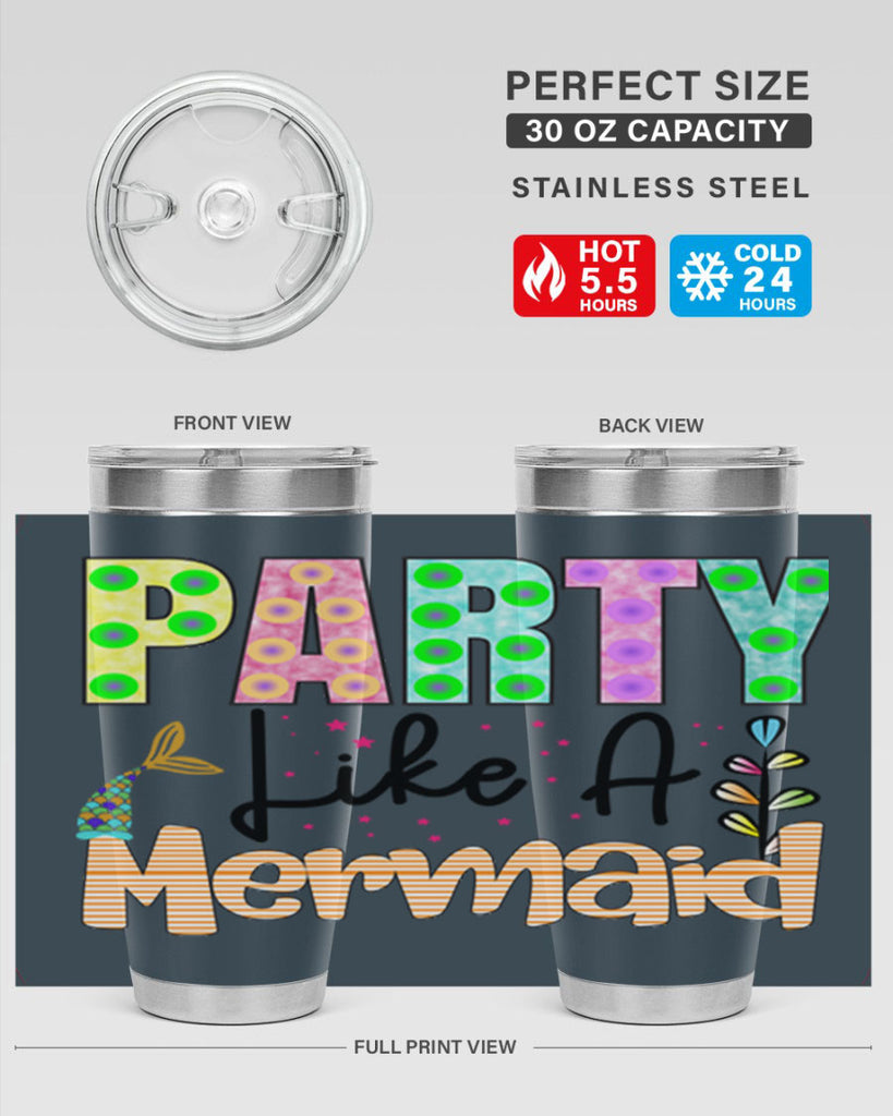 Party Like A Mermaid 538#- mermaid- Tumbler