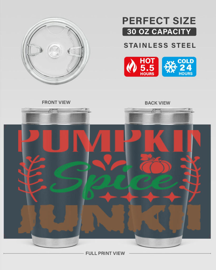 Pumpkin Spice Junkie 547#- fall- Tumbler