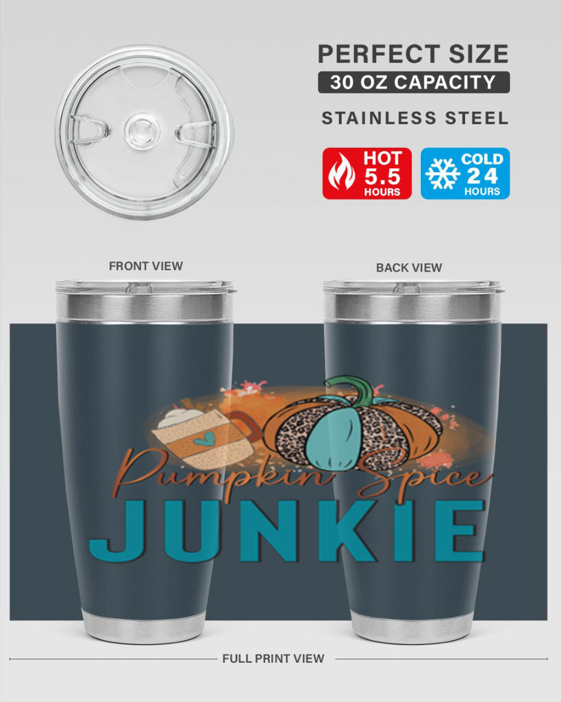 Pumpkin Spice Junkie 550#- fall- Tumbler