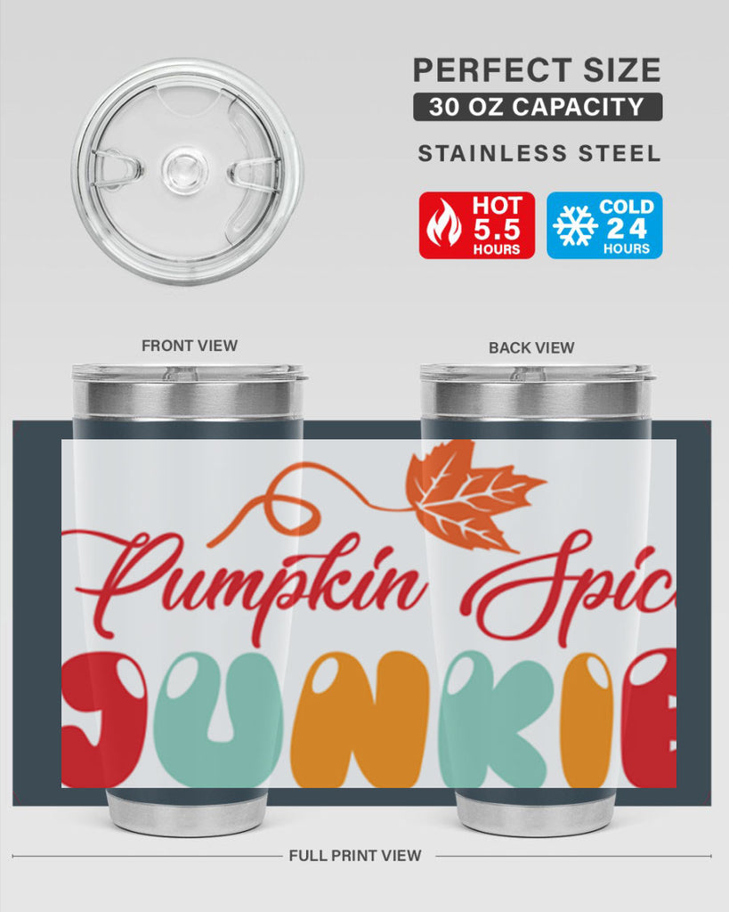 PumpkinSpiceJunkiedesign 569#- fall- Tumbler