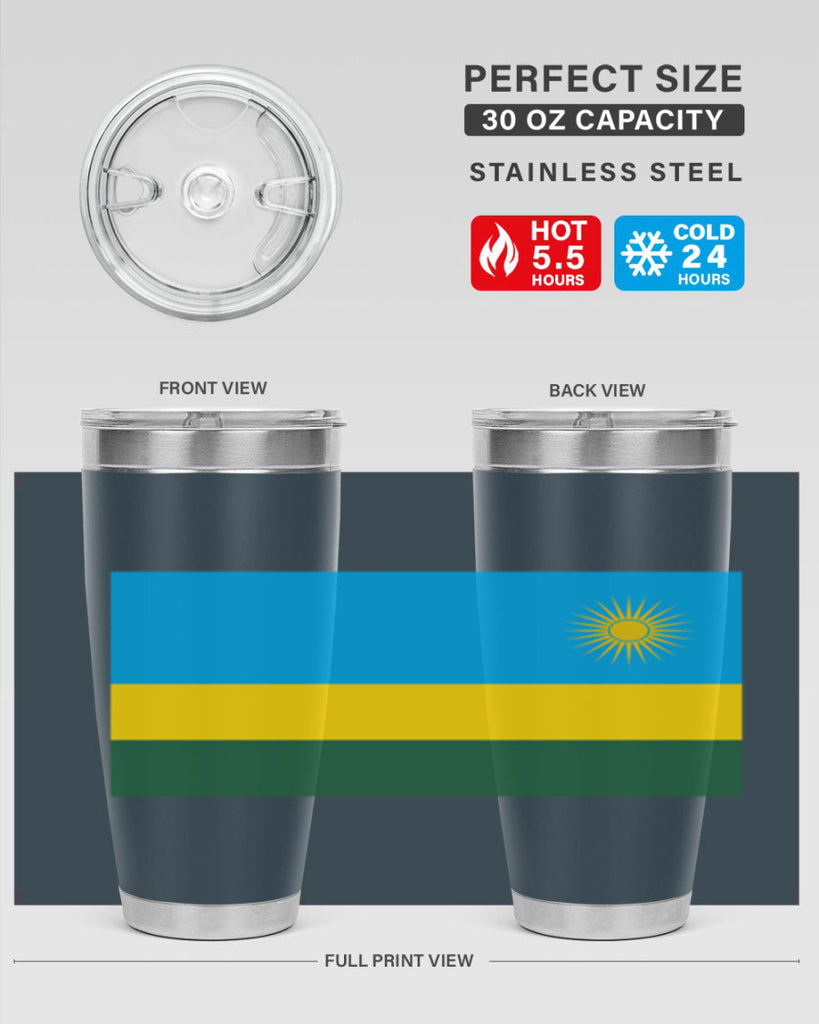 Rwanda 53#- world flags- Tumbler