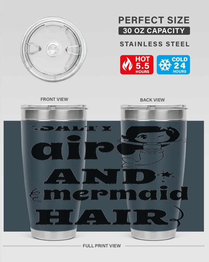 Salty air and mermaid hair 567#- mermaid- Tumbler