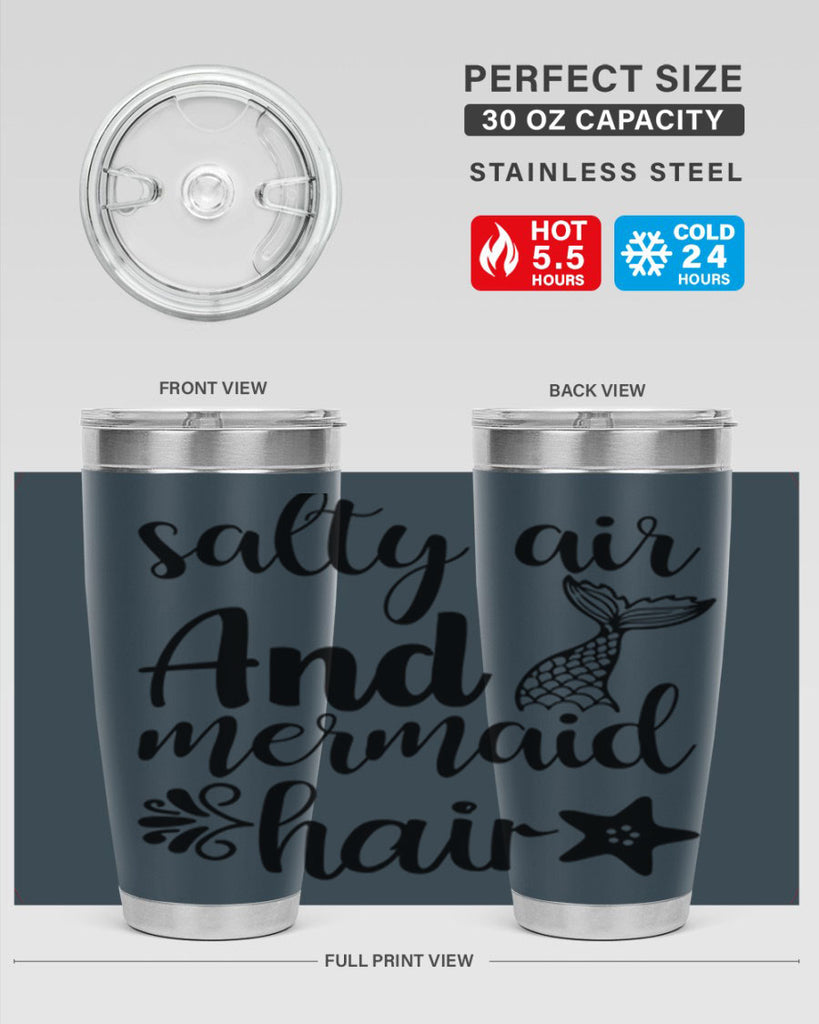 Salty air and mermaid hair 568#- mermaid- Tumbler