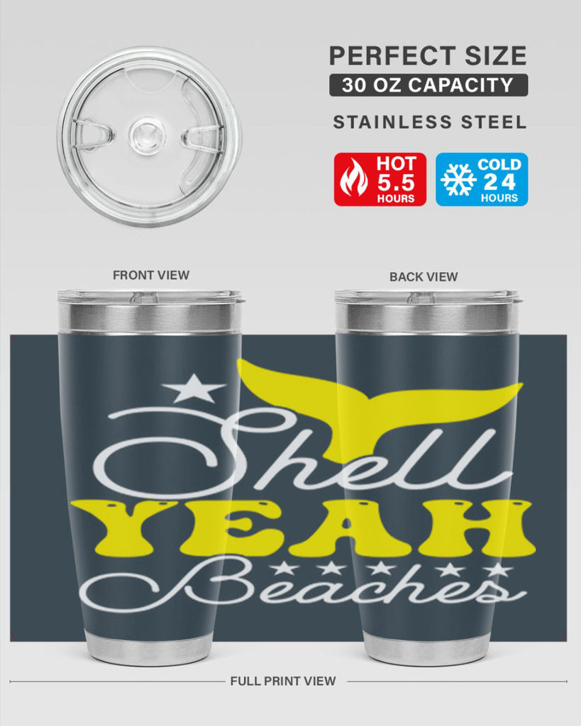 Shell Yeah Beaches 585#- mermaid- Tumbler