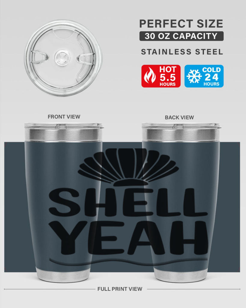 Shell yeah 597#- mermaid- Tumbler