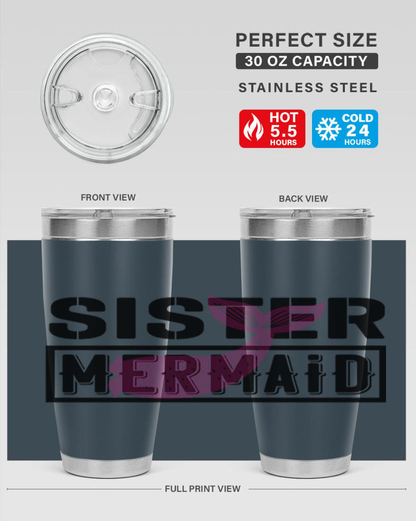 Sister mermaid 600#- mermaid- Tumbler