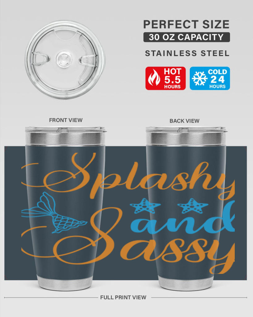 Splashy and Sassy Design 625#- mermaid- Tumbler