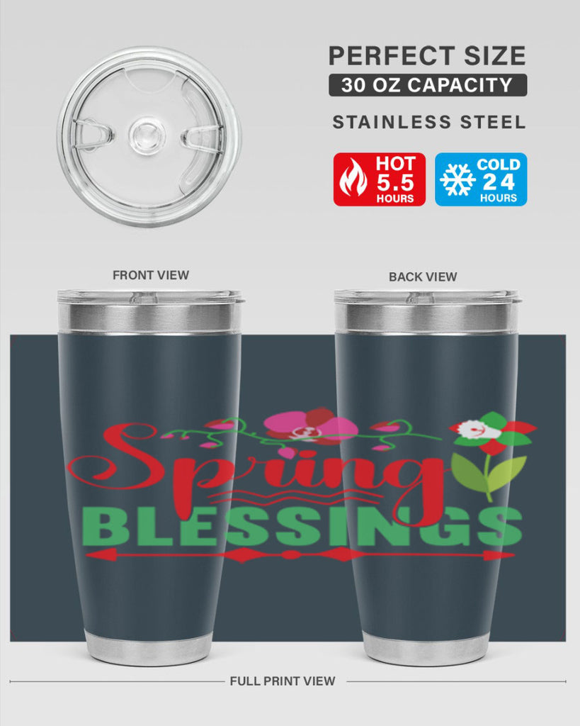 Spring Blessings 418#- spring- Tumbler