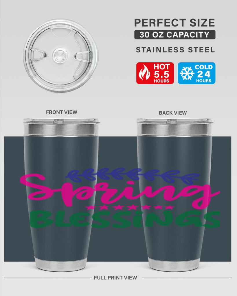 Spring Blessings 419#- spring- Tumbler