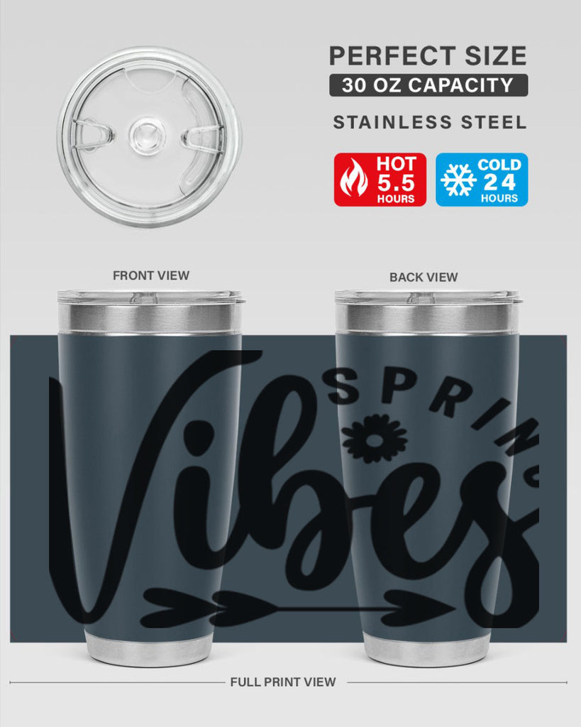 Spring Vibes478#- spring- Tumbler