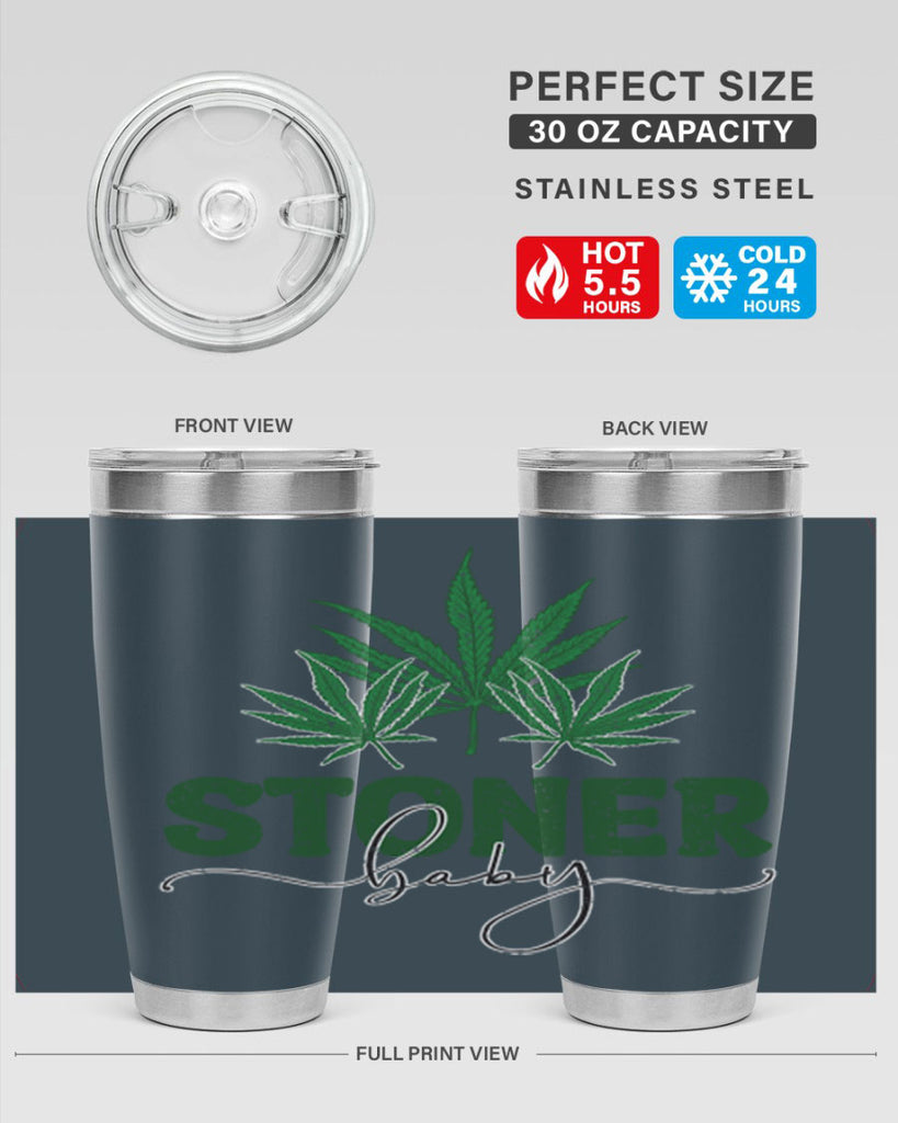 Stoner Baby Sublimation 261#- marijuana- Tumbler