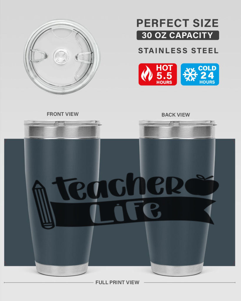 Teacher Life Style 52#- teacher- tumbler