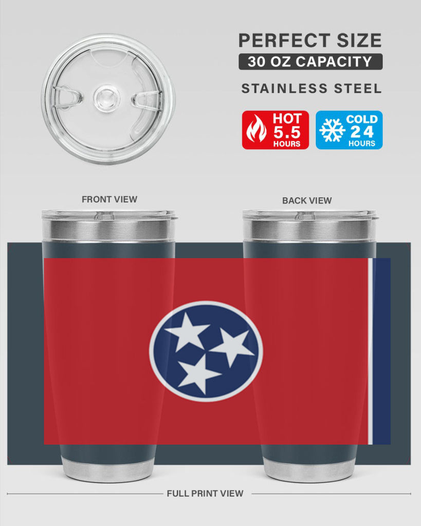 Tennessee 10#- Us Flags- Tumbler