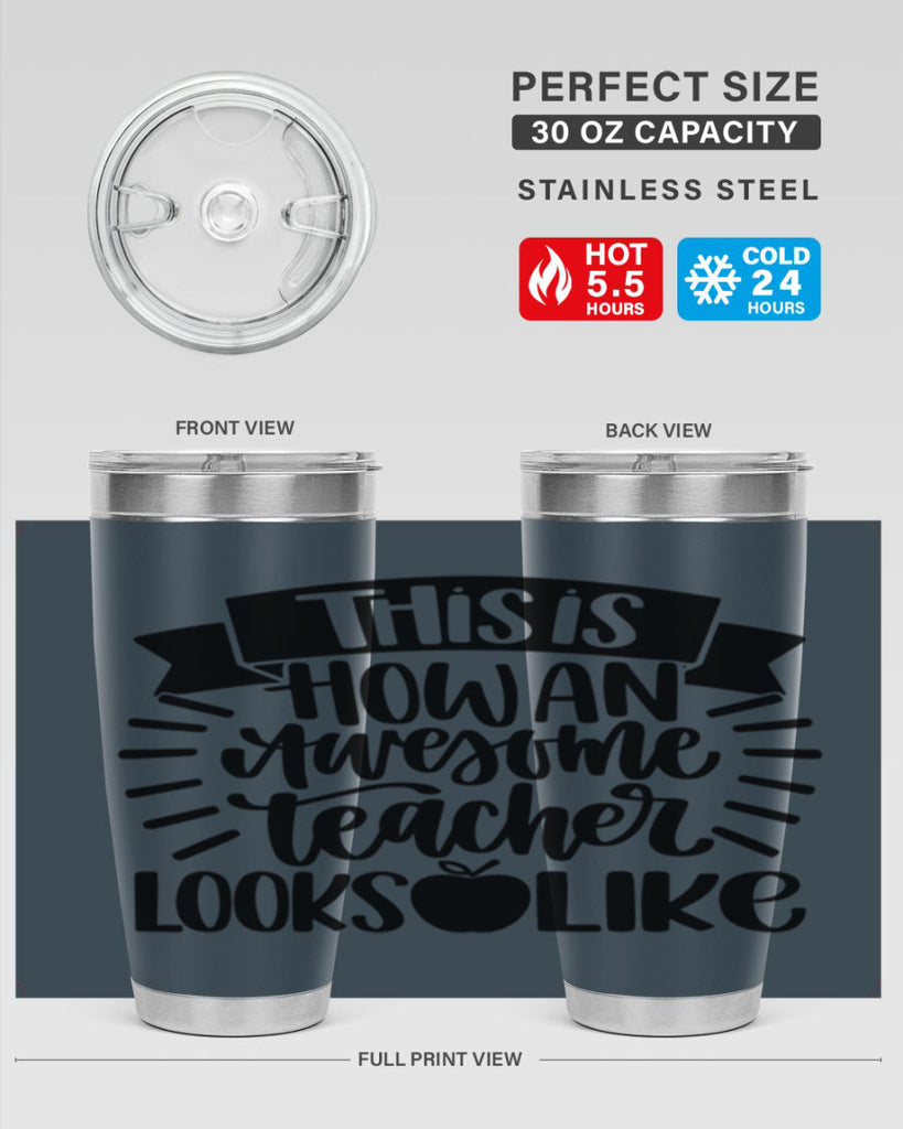 This Is How An Awesome Style 34#- teacher- tumbler