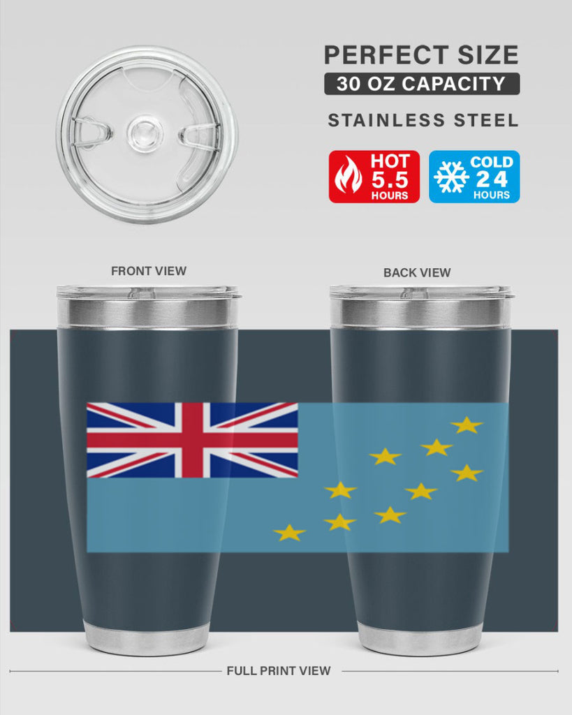 Tuvalu 15#- world flags- Tumbler