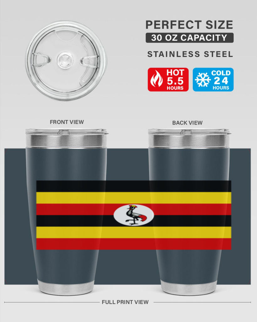 Uganda 14#- world flags- Tumbler