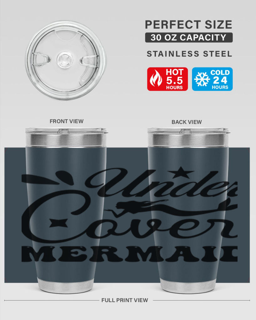 Under cover mermaid 646#- mermaid- Tumbler