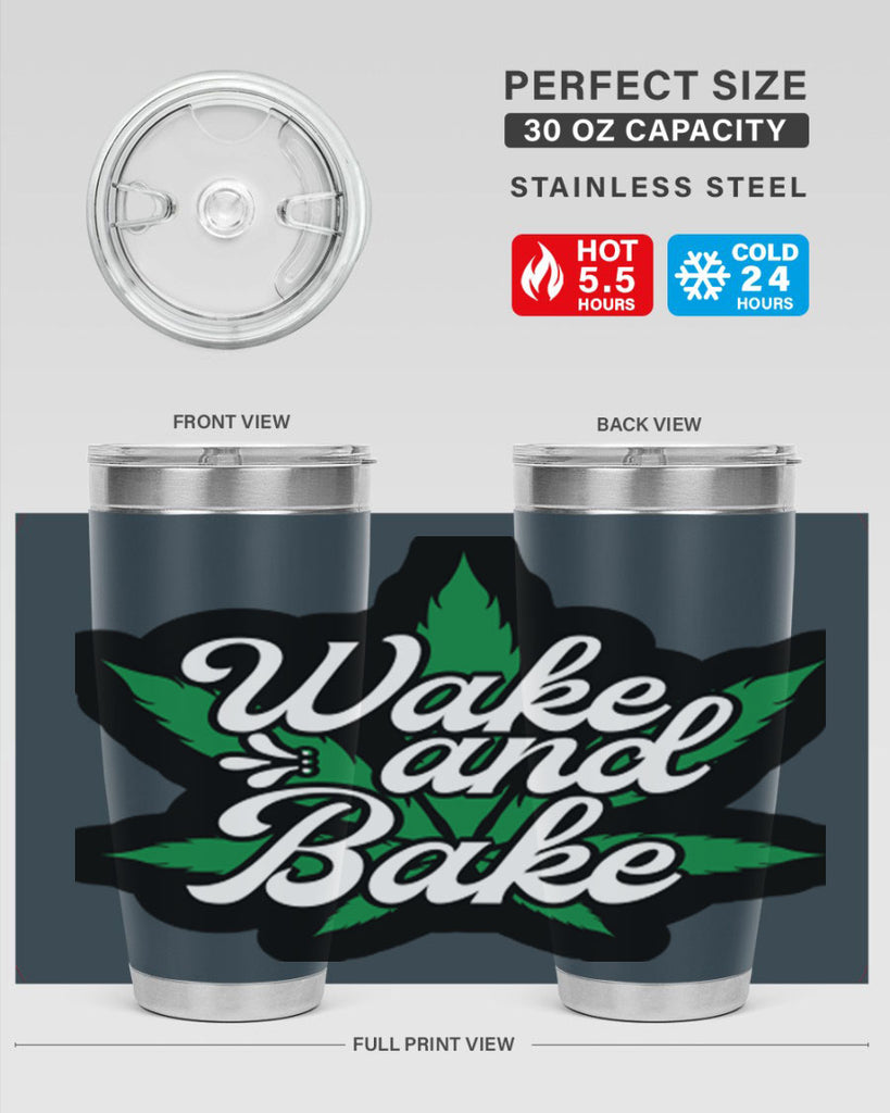 Wake and bake 273#- marijuana- Tumbler