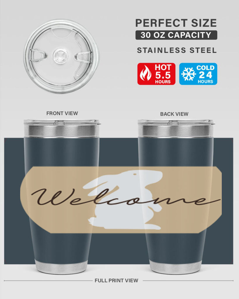 Welcome Bunny569#- spring- Tumbler