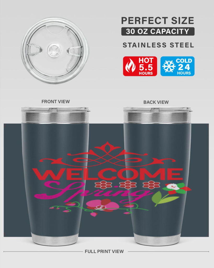 Welcome Spring 580#- spring- Tumbler