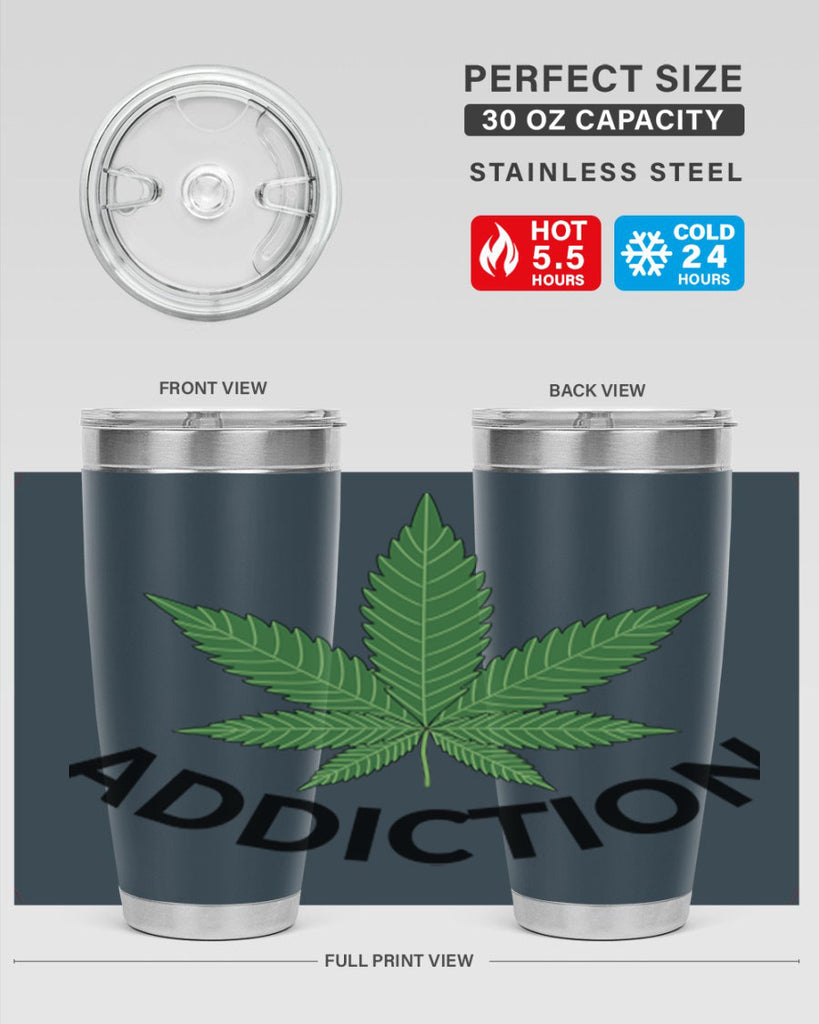 addiction cannabis 8#- marijuana- Tumbler