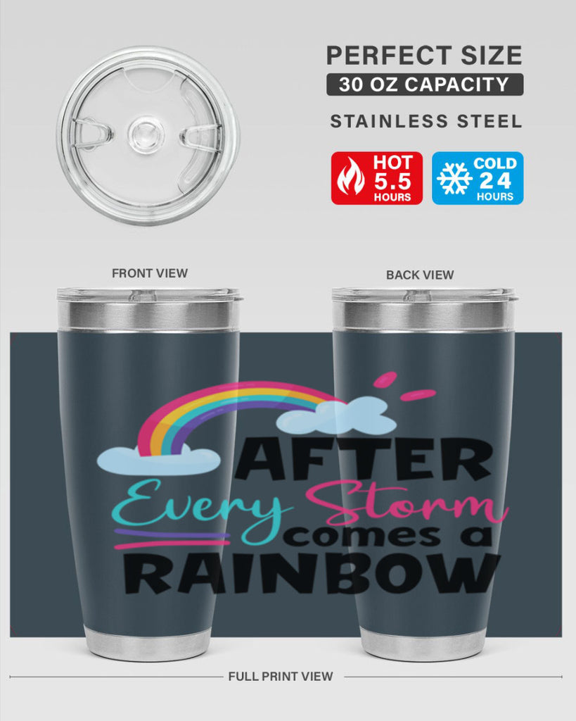 after every storm comes a rainbow Style 291#- baby- tumbler