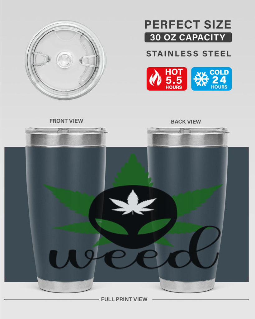 alien weed 12#- marijuana- Tumbler