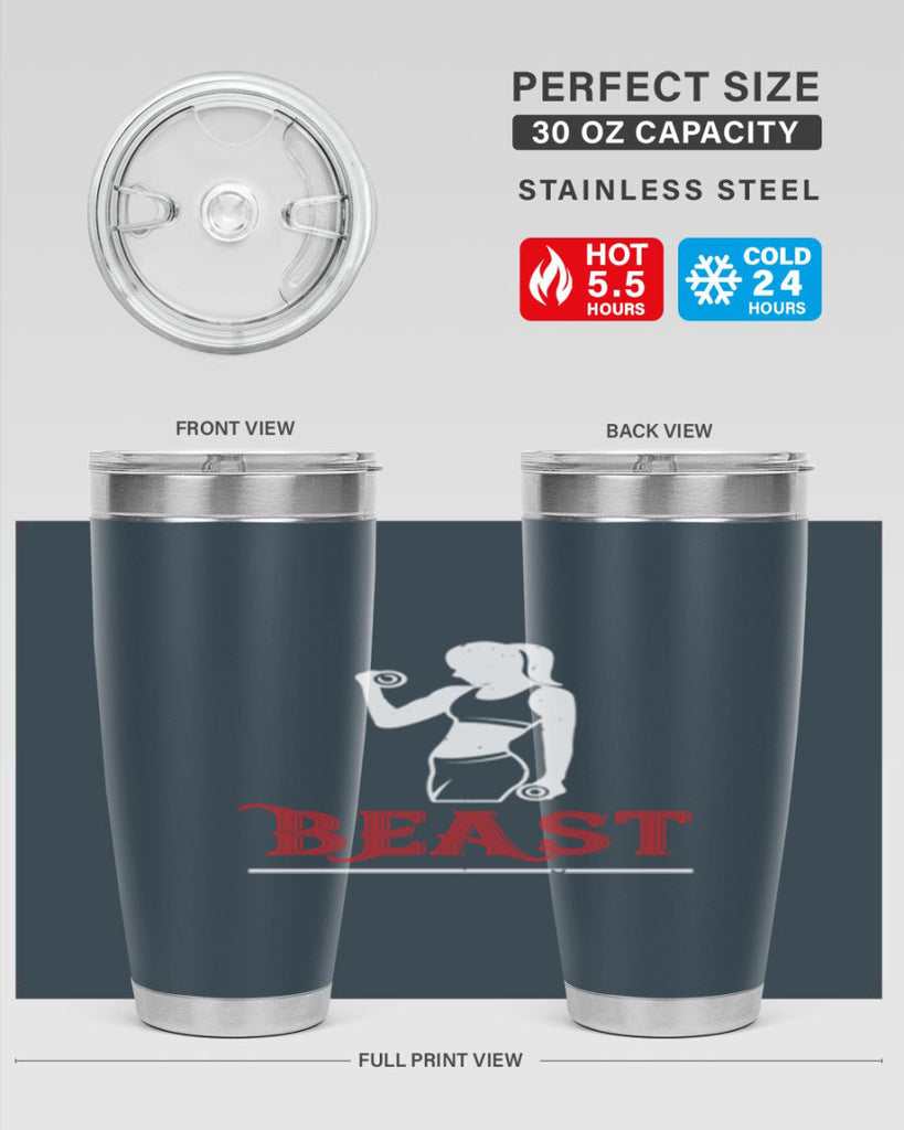 beast 102#- gym- Tumbler