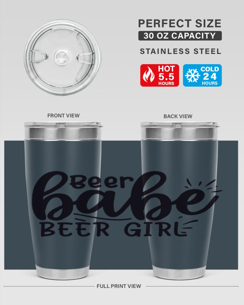 beer babe beer girl 136#- beer- Tumbler