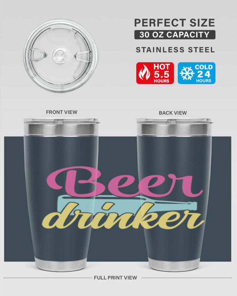 beer drinker 134#- beer- Tumbler