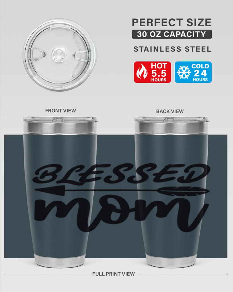 blessed mom 270#- mom- Tumbler