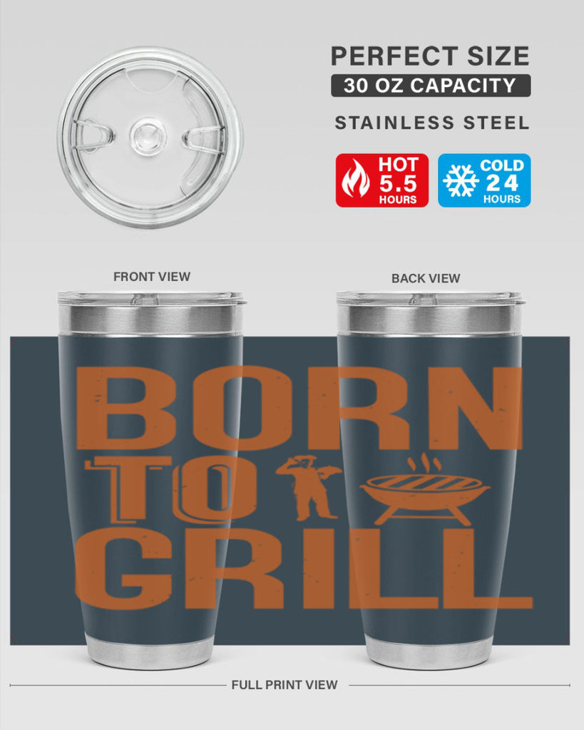 born to grill 1#- bbq- Tumbler