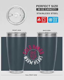 cold hands warm heart Style 42#- cat- Tumbler