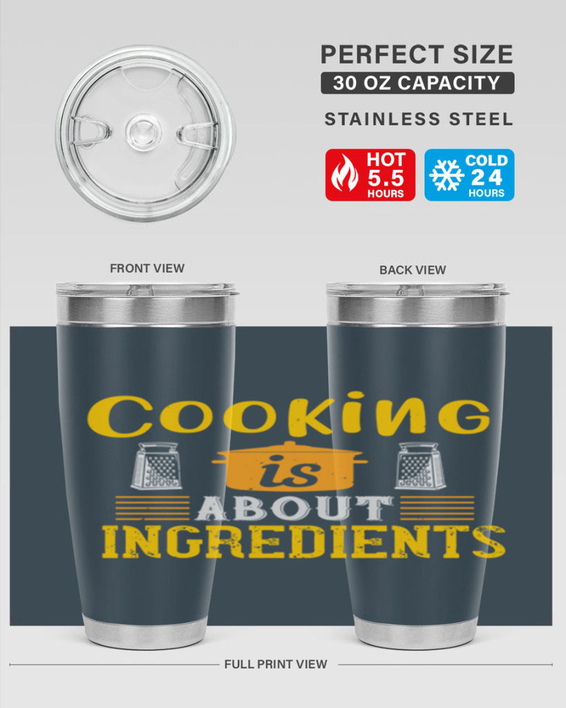 cooking is about ingredients 47#- cooking- Tumbler