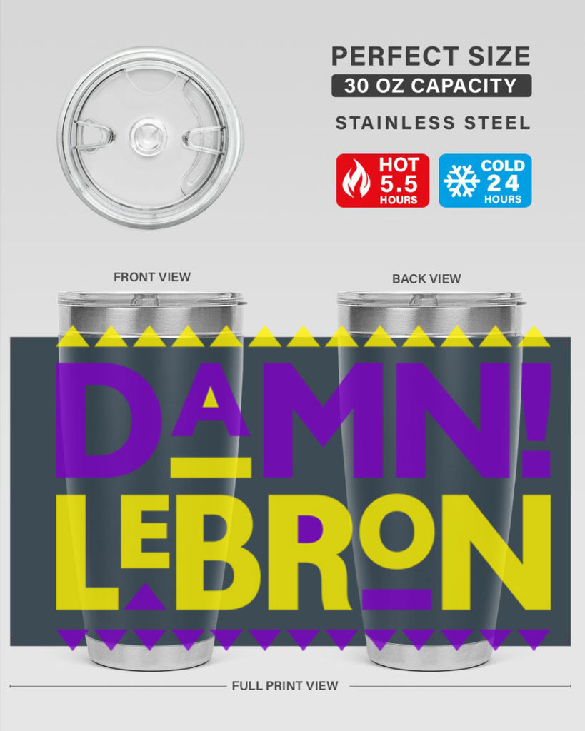 damn lebron 177#- black words phrases- Cotton Tank