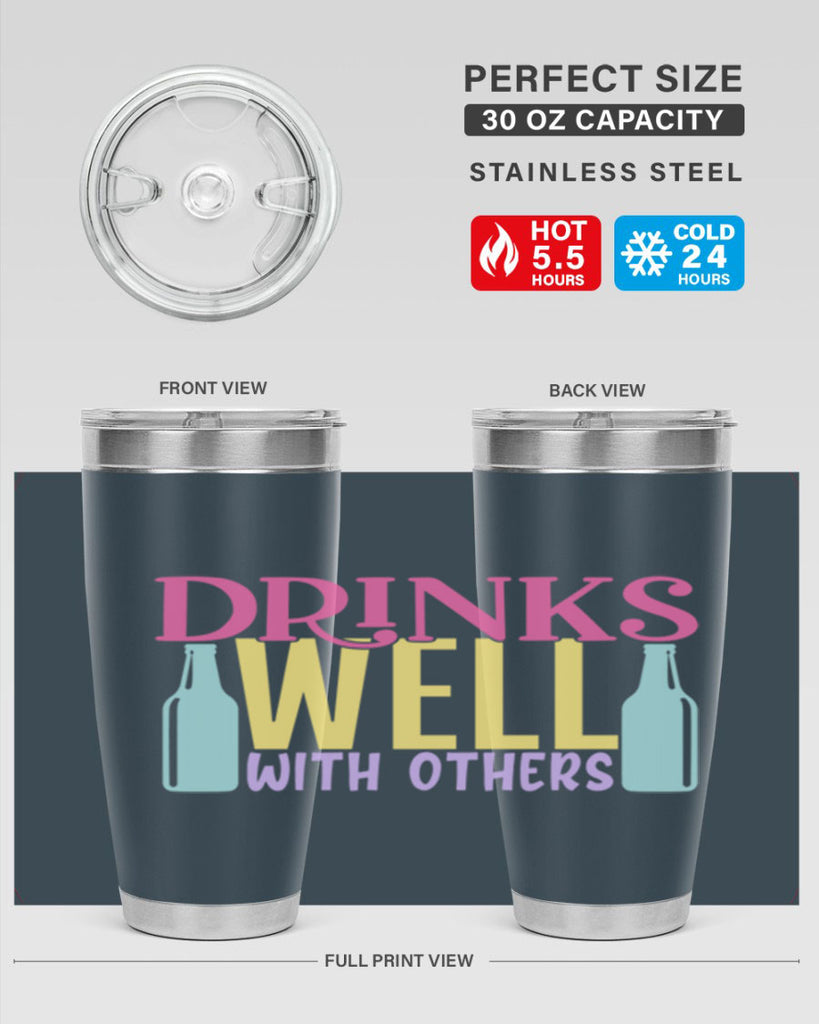 drinks well with others 129#- beer- Tumbler