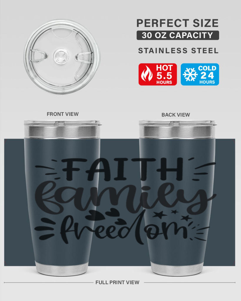 faith family freedom 43#- family- Tumbler