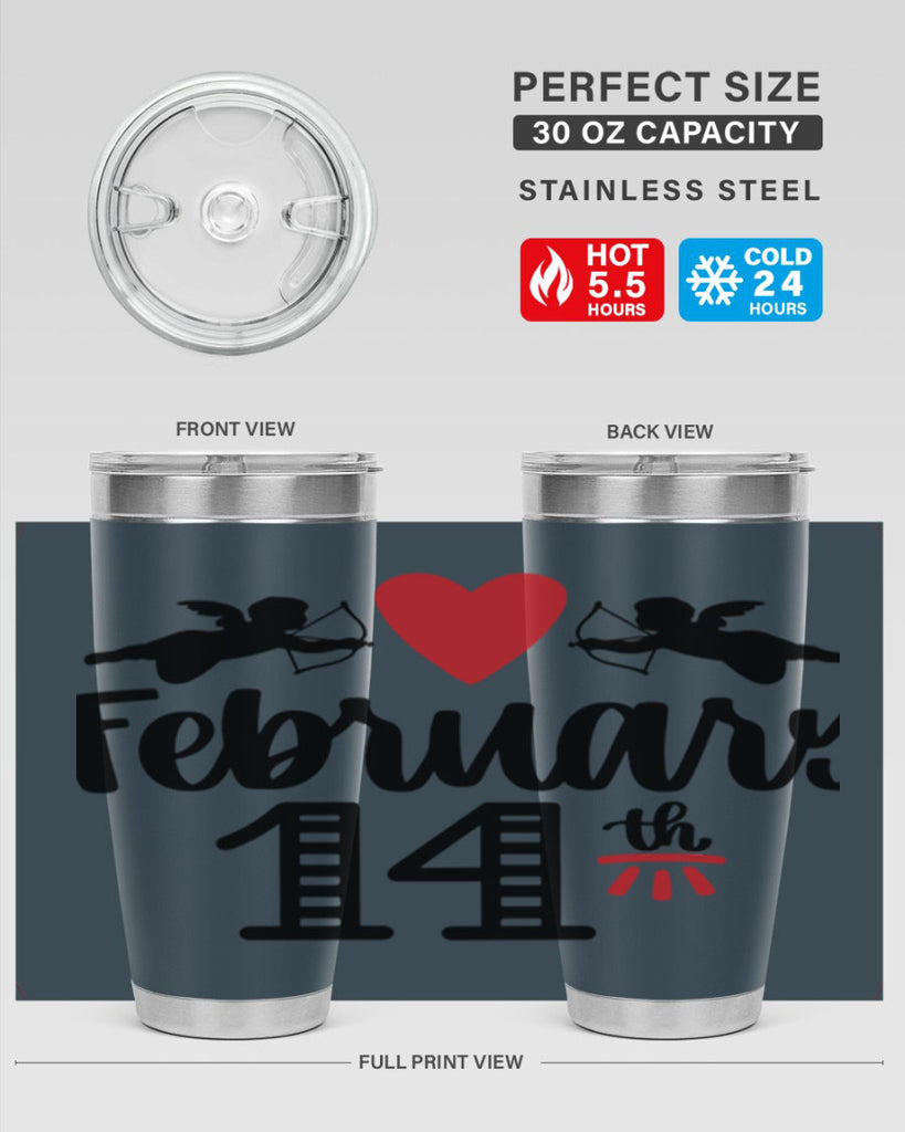 february th 28#- valentines day- Tumbler