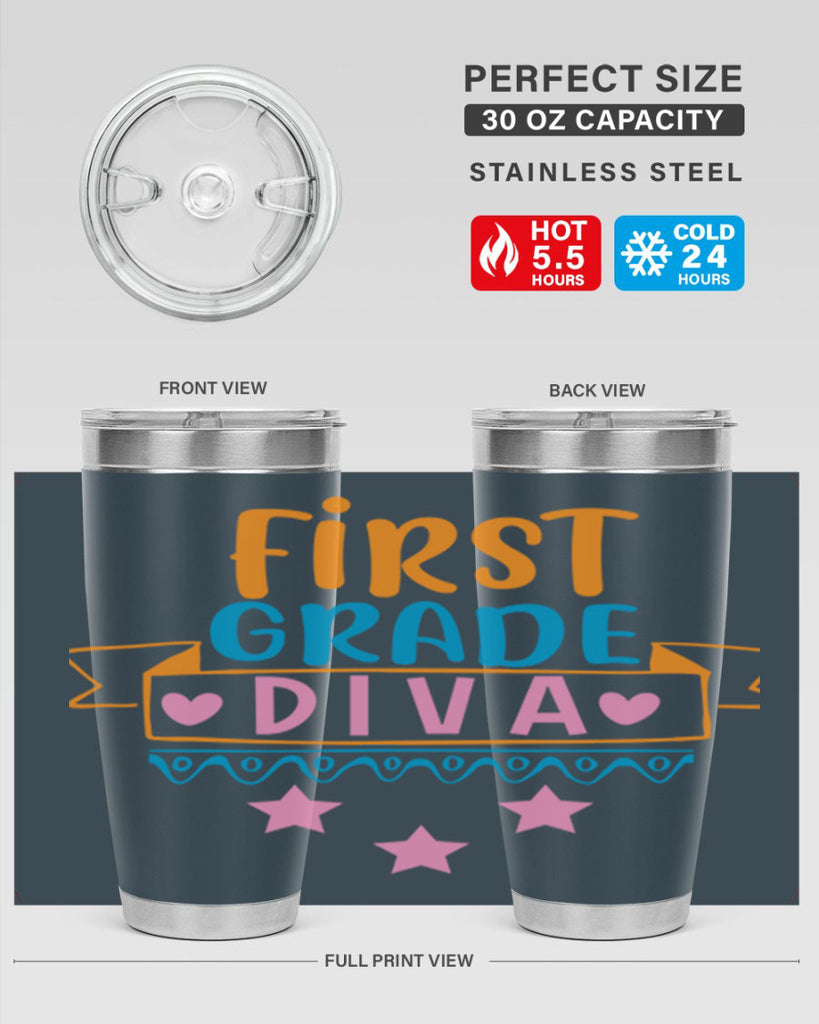 first grade diva 23#- 1st grade- Tumbler