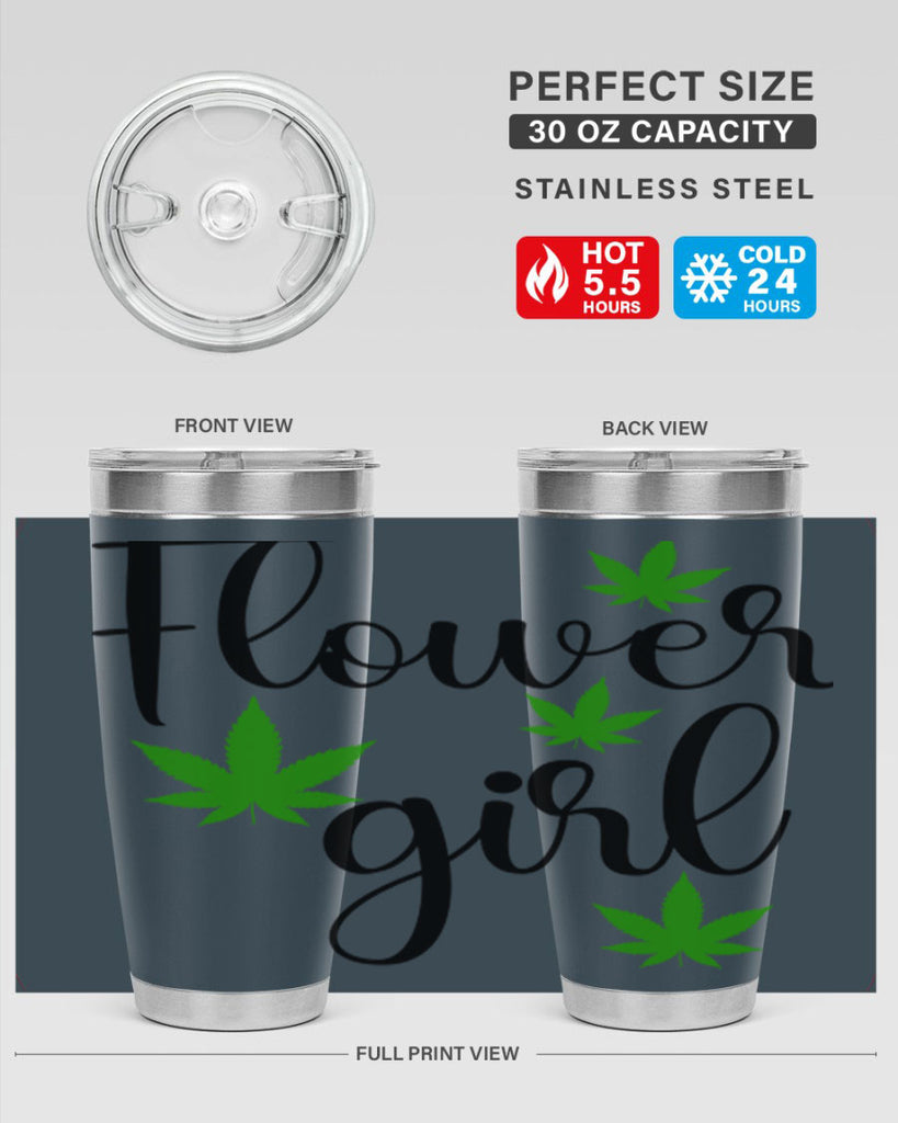 flower girl cannabis 84#- marijuana- Tumbler