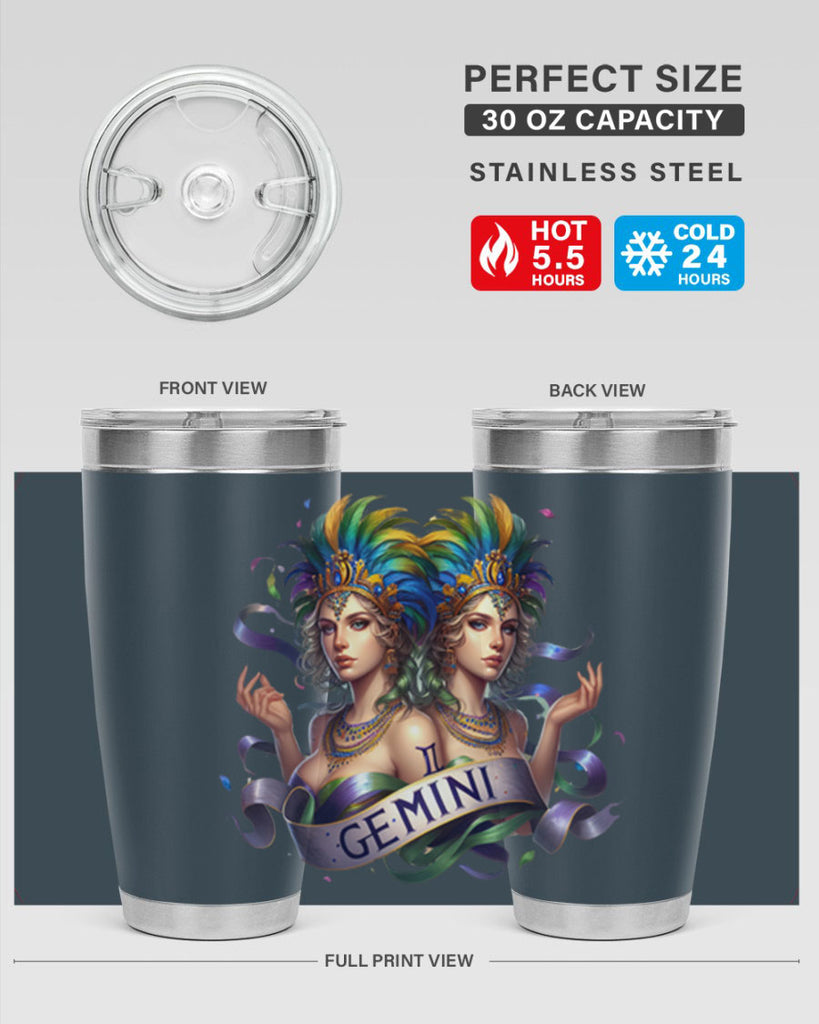 gemini 243#- zodiac- Tumbler