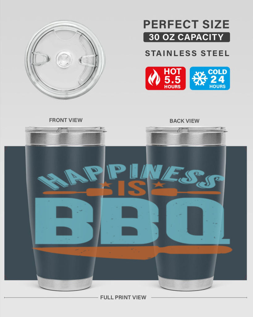 happiness is bbq 43#- bbq- Tumbler