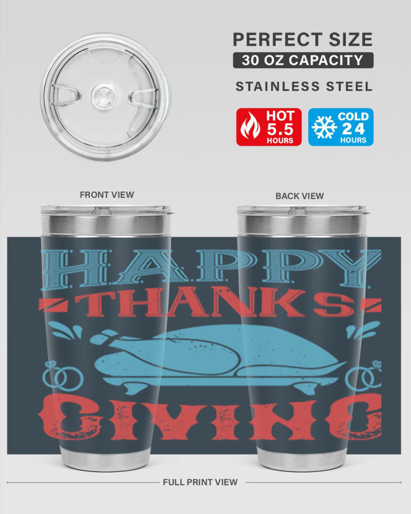 happy thanks giving 36#- thanksgiving- Tumbler