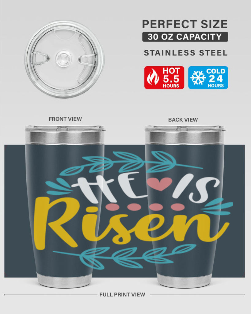 he is risen 78#- easter- Tumbler