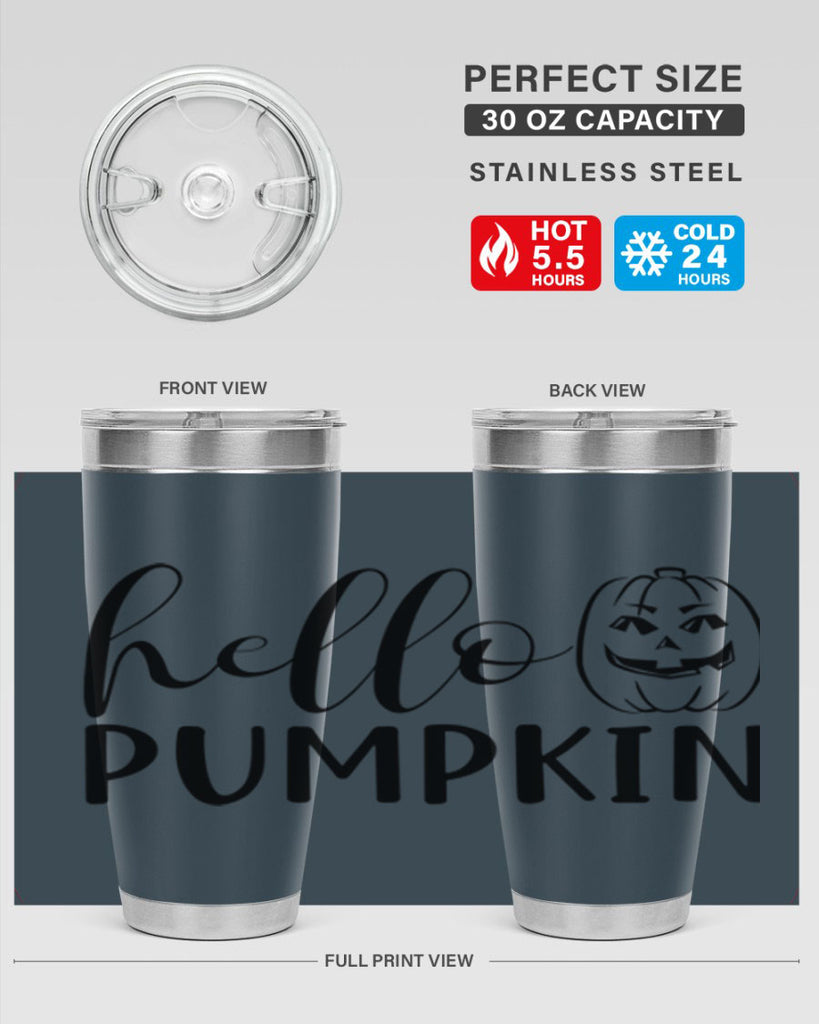 hello pumpkin 287#- fall- Tumbler