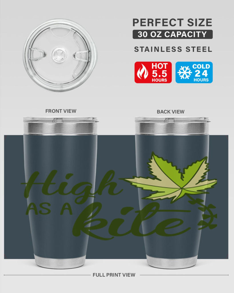 high as a kite 112#- marijuana- Tumbler