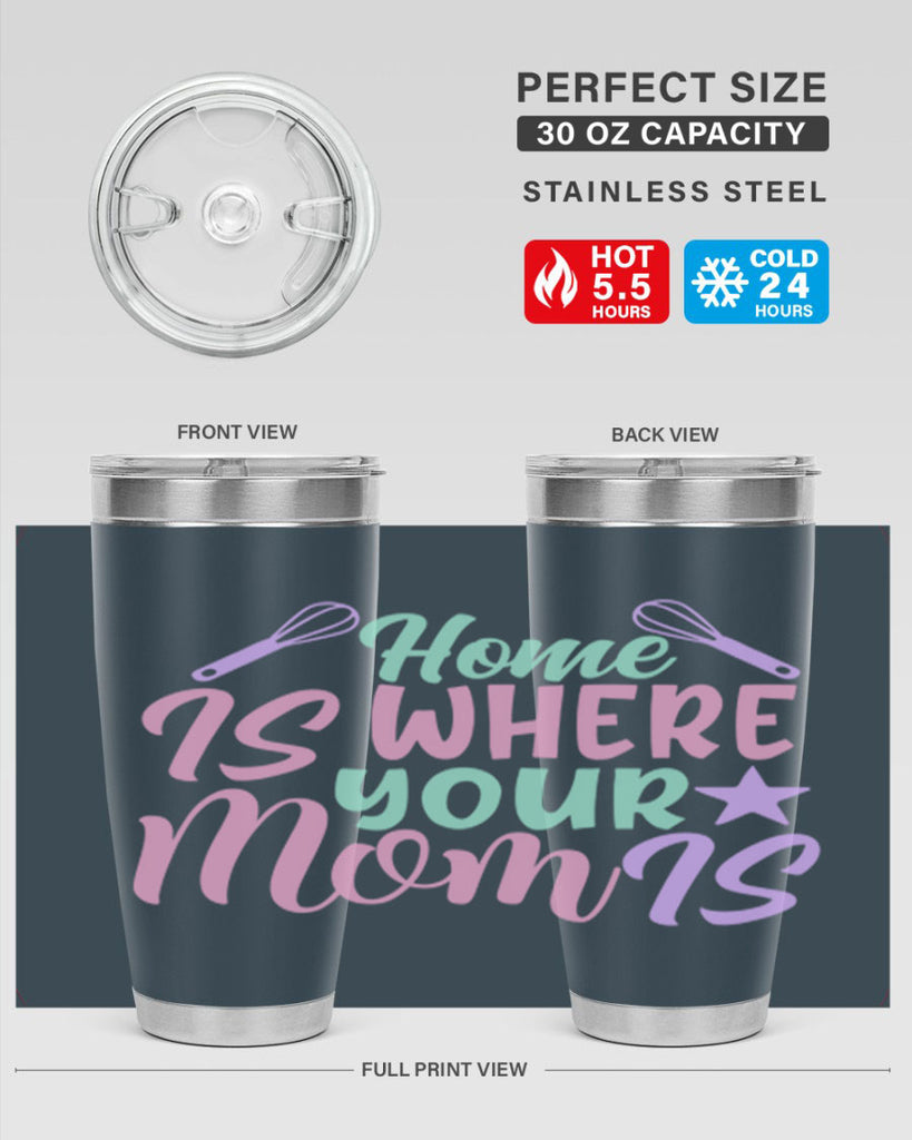 home is where your mom is 37#- home- Tumbler