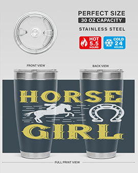 horse girl Style 51#- horse- Tumbler