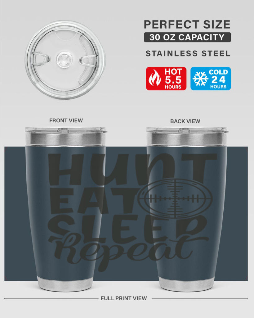 hunt eat sleep repeat 11#- hunting- Tumbler