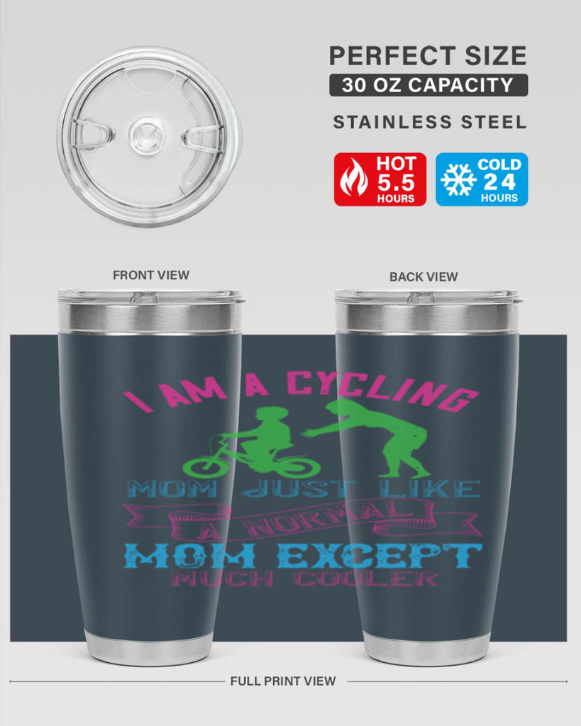 i am a cycling mom just like a normal 164#- mom- Tumbler